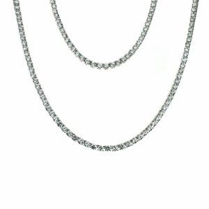 COUNTRY STRONG Tennis Cubic Zirconia Necklace 36"